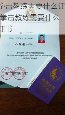 拳击教练需要什么证,拳击教练需要什么证书