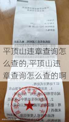 平顶山违章查询怎么查的,平顶山违章查询怎么查的啊