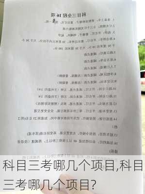 科目三考哪几个项目,科目三考哪几个项目?