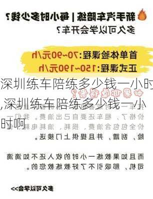 深圳练车陪练多少钱一小时,深圳练车陪练多少钱一小时啊