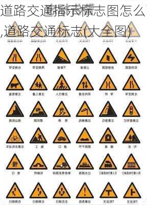 道路交通指示标志图怎么画,道路交通标志(大全图)