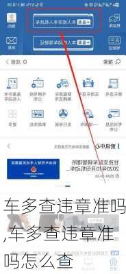 车多查违章准吗,车多查违章准吗怎么查