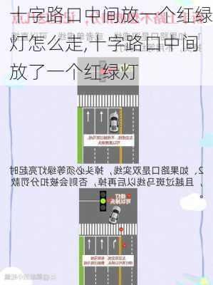 十字路口中间放一个红绿灯怎么走,十字路口中间放了一个红绿灯