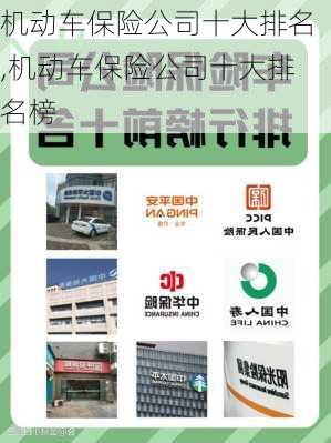 机动车保险公司十大排名,机动车保险公司十大排名榜