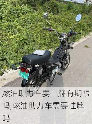 燃油助力车要上牌有期限吗,燃油助力车需要挂牌吗