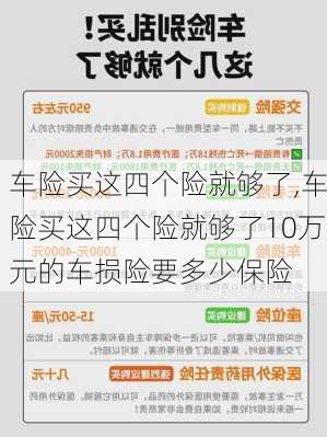 车险买这四个险就够了,车险买这四个险就够了10万元的车损险要多少保险