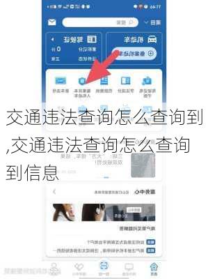 交通违法查询怎么查询到,交通违法查询怎么查询到信息