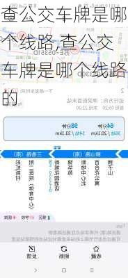 查公交车牌是哪个线路,查公交车牌是哪个线路的