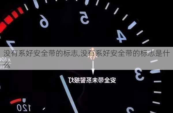 没有系好安全带的标志,没有系好安全带的标志是什么