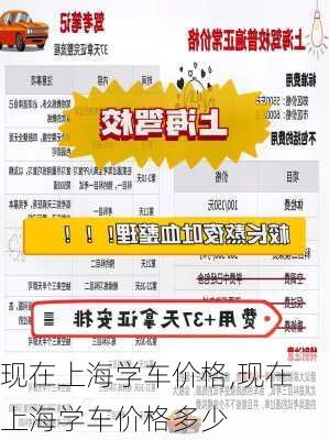 现在上海学车价格,现在上海学车价格多少