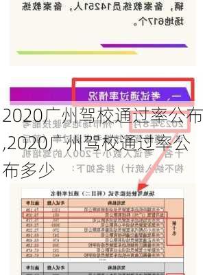 2020广州驾校通过率公布,2020广州驾校通过率公布多少
