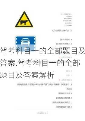 驾考科目一的全部题目及答案,驾考科目一的全部题目及答案解析
