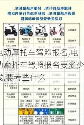 电动摩托车驾照报名,电动摩托车驾照报名要多少钱,要考些什么