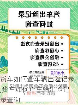 货车如何查车辆出险记录,货车如何查车辆出险记录查询