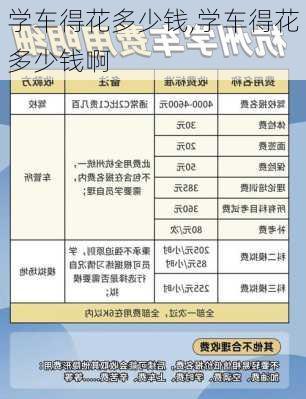 学车得花多少钱,学车得花多少钱啊