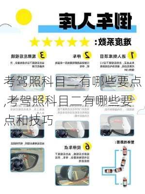 考驾照科目二有哪些要点,考驾照科目二有哪些要点和技巧