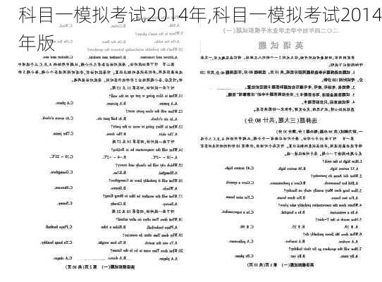 科目一模拟考试2014年,科目一模拟考试2014年版