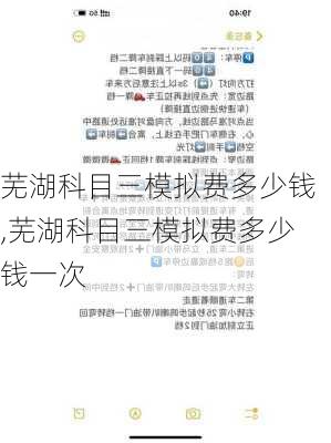 芜湖科目三模拟费多少钱,芜湖科目三模拟费多少钱一次