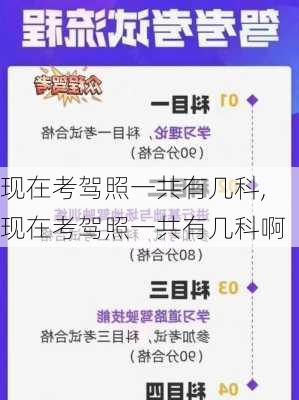 现在考驾照一共有几科,现在考驾照一共有几科啊