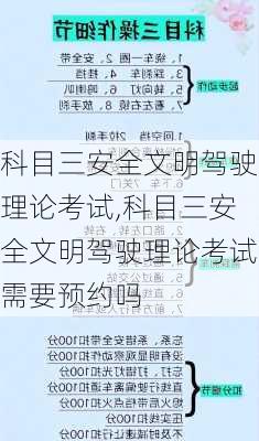 科目三安全文明驾驶理论考试,科目三安全文明驾驶理论考试需要预约吗