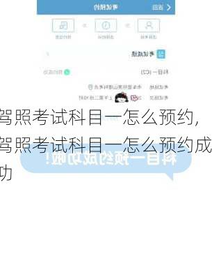 驾照考试科目一怎么预约,驾照考试科目一怎么预约成功