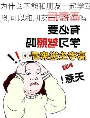 为什么不能和朋友一起学驾照,可以和朋友一起学车吗