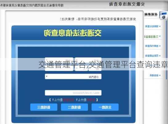 交通管理平台,交通管理平台查询违章