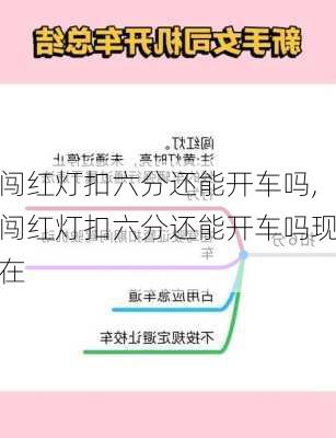 闯红灯扣六分还能开车吗,闯红灯扣六分还能开车吗现在