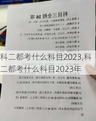 科二都考什么科目2023,科二都考什么科目2023年