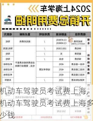 机动车驾驶员考试费上海,机动车驾驶员考试费上海多少钱