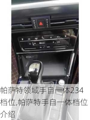 帕萨特领域手自一体234档位,帕萨特手自一体档位介绍