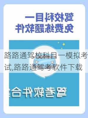 路路通驾校科目一模拟考试,路路通驾考软件下载